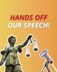 Hands off our speech